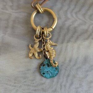 Ocean Life Themed Gold Necklace